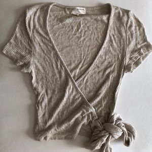 Urban Outfitters Beige Crop Top